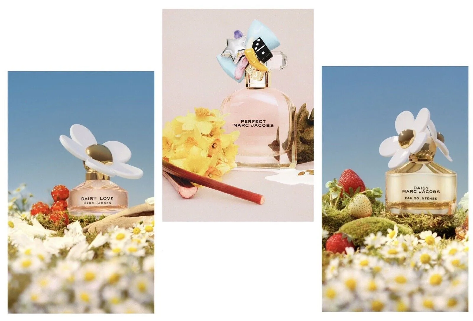 3 eau de toilette FULL SIZE sprays Perfect Daisy Love & Daisy HOLIDAY GIFT Set - NO BOX New