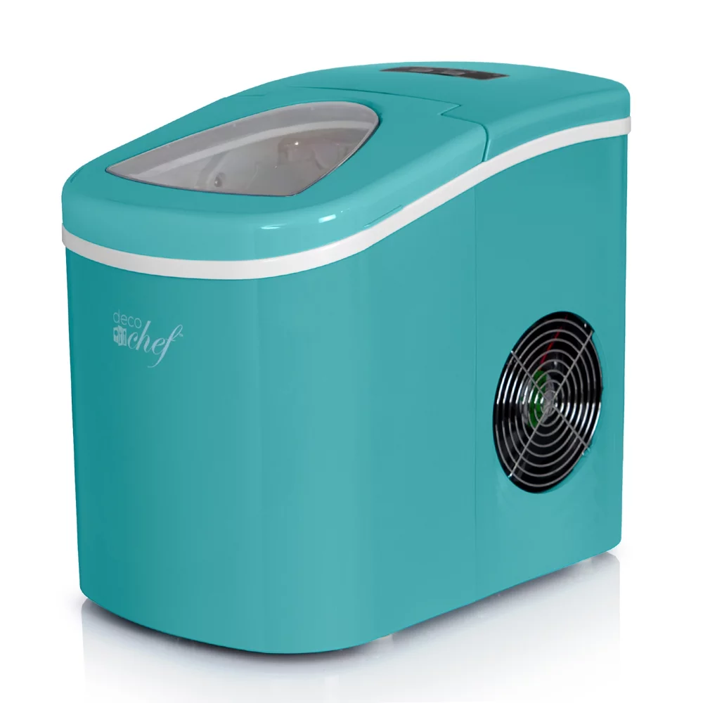 Restored Deco Chef IMTQA Compact Electric Ice Maker Turquoise (Refurbished)