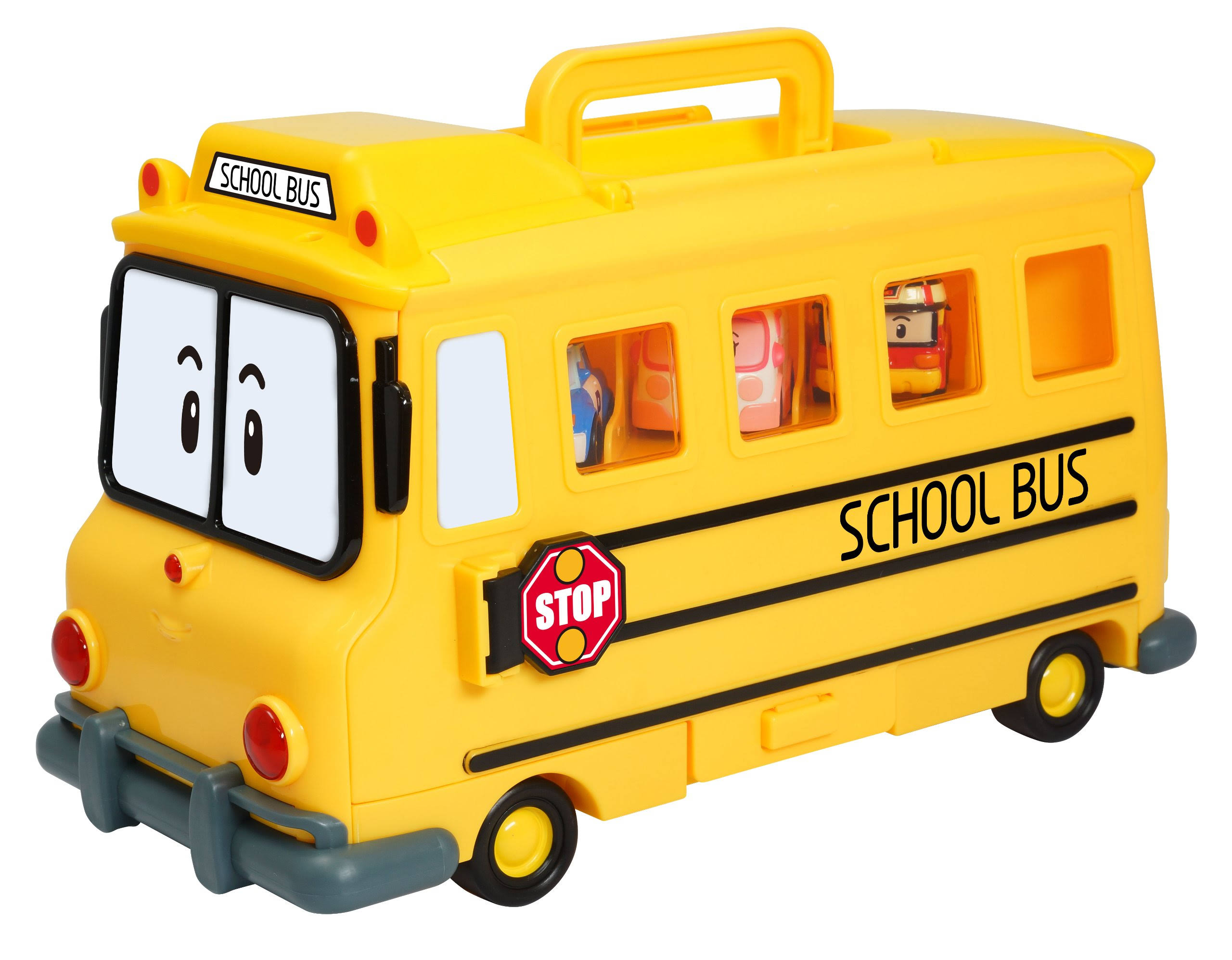 Robocar Poli School Bi Carrier 14ea Can Pick Up Diecast Bag Korea Anim