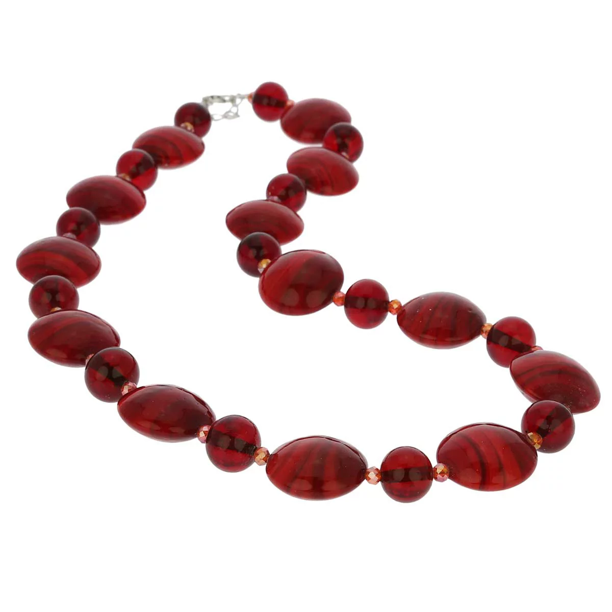 GlassOfVenice Murano Glass Wonders Necklace - Ruby Red