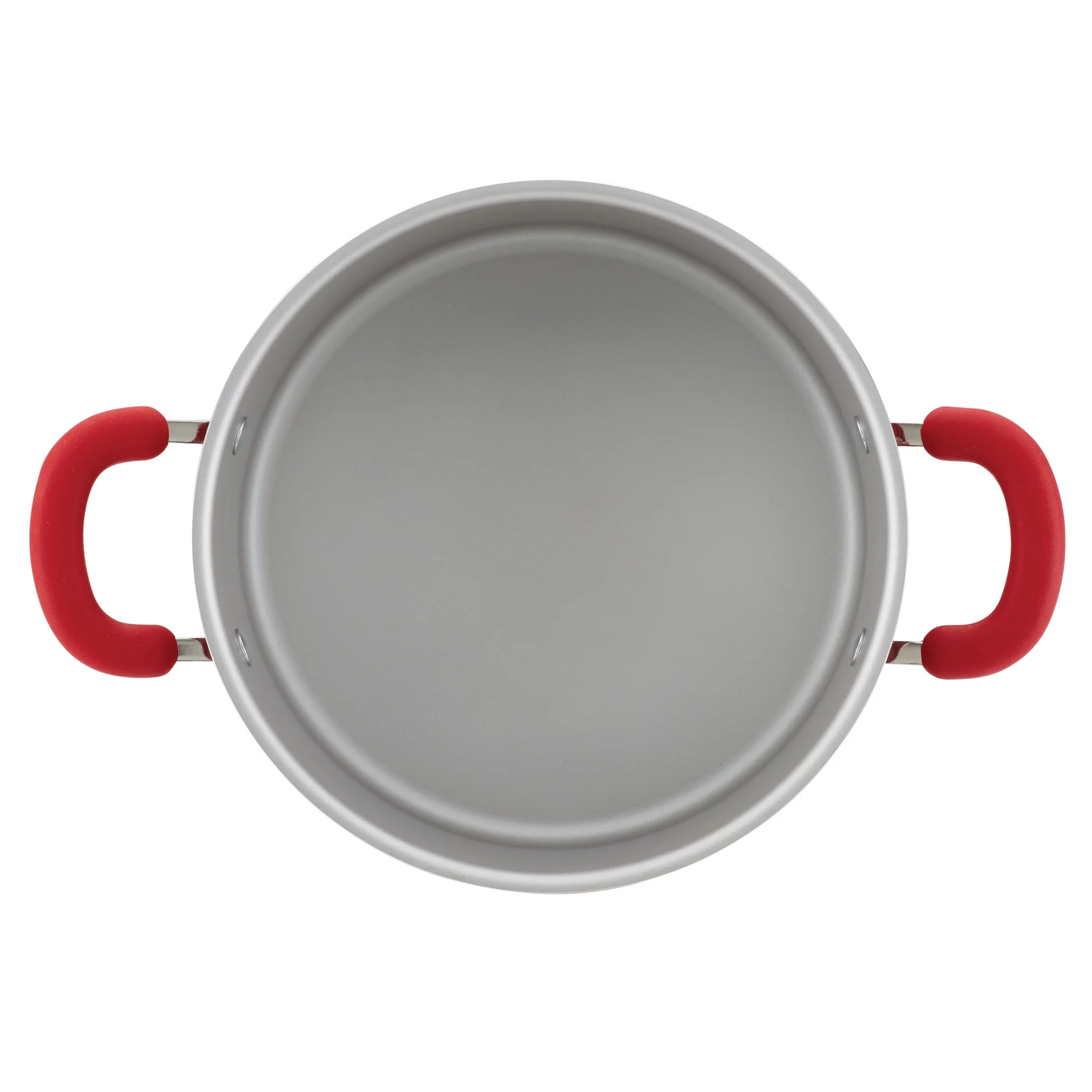 Rachael Ray 6 Qt Create Delicious Aluminum Nonstick Stockpot, Red Shimmer