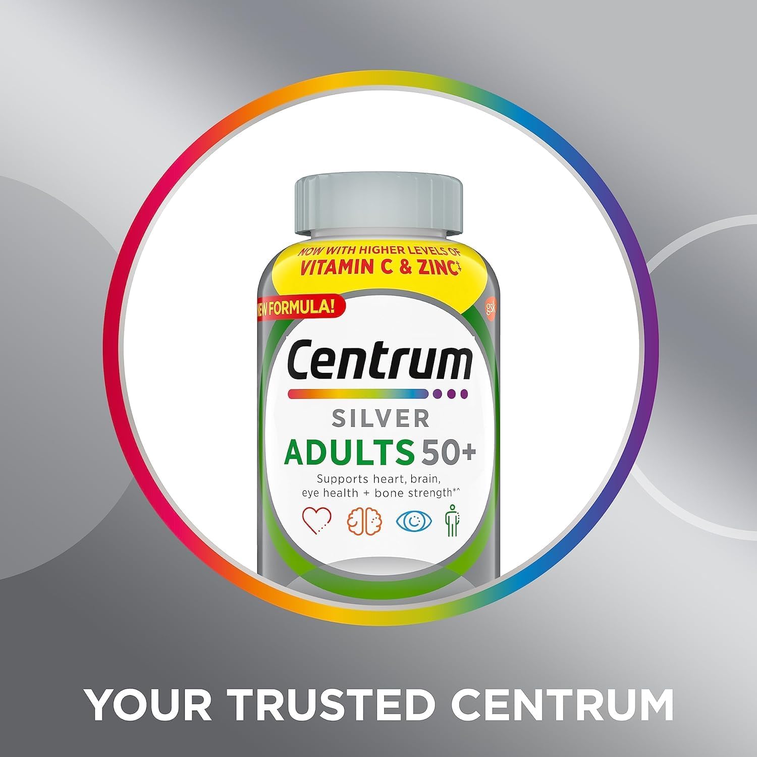 Centrum Silver Adults 50 Plus Multivitamin/Multimineral Supplement with Vitamin D3, B Vitamins, 325 Tablets (Pack of 1)