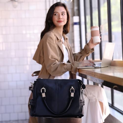 Kattee Soft Women Genuine Leather Purses and Handbags Satchel Tote Shoulder Bag