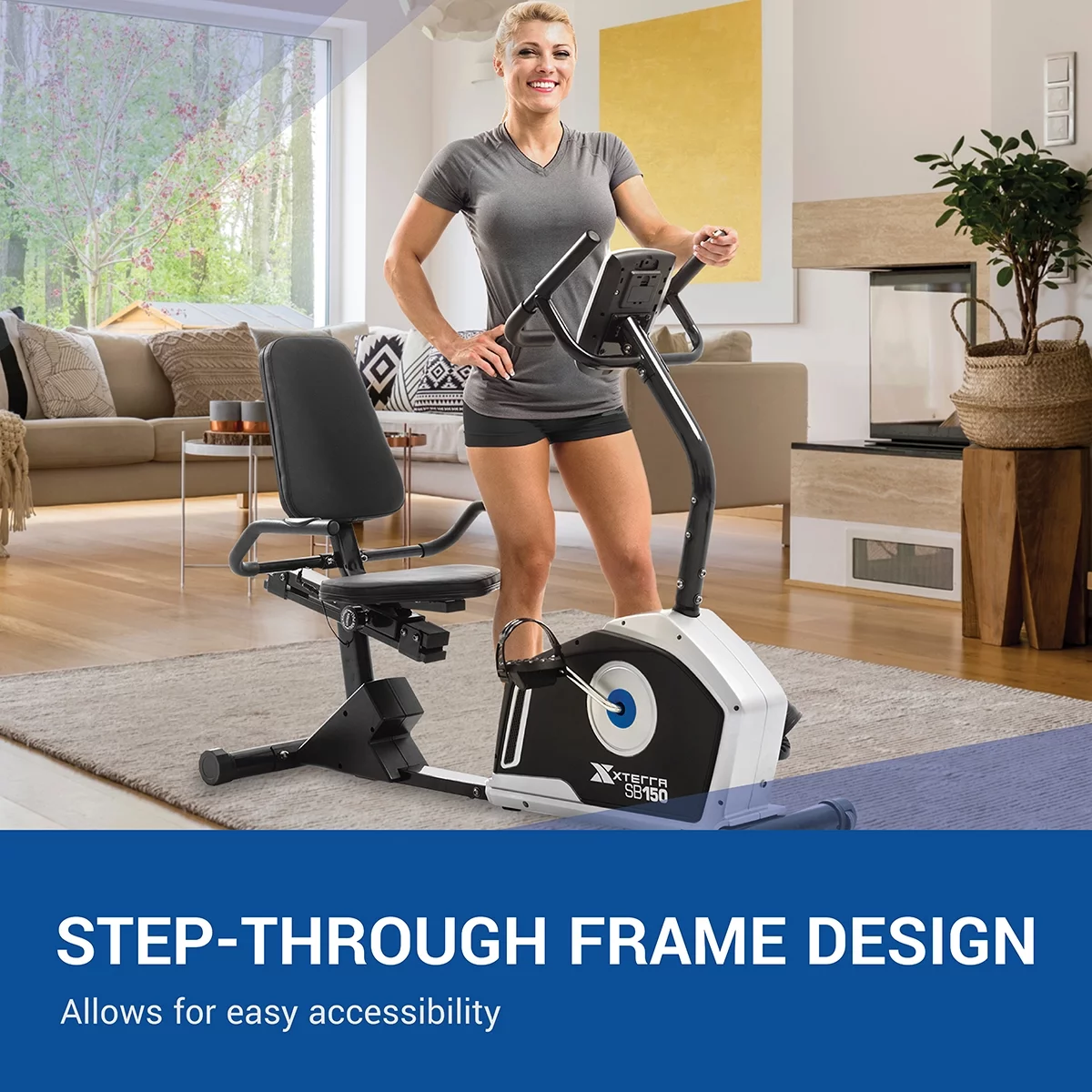 XTERRA Fitness SB150 Recumbent Bike with 24 Magnetic Resistance Levels