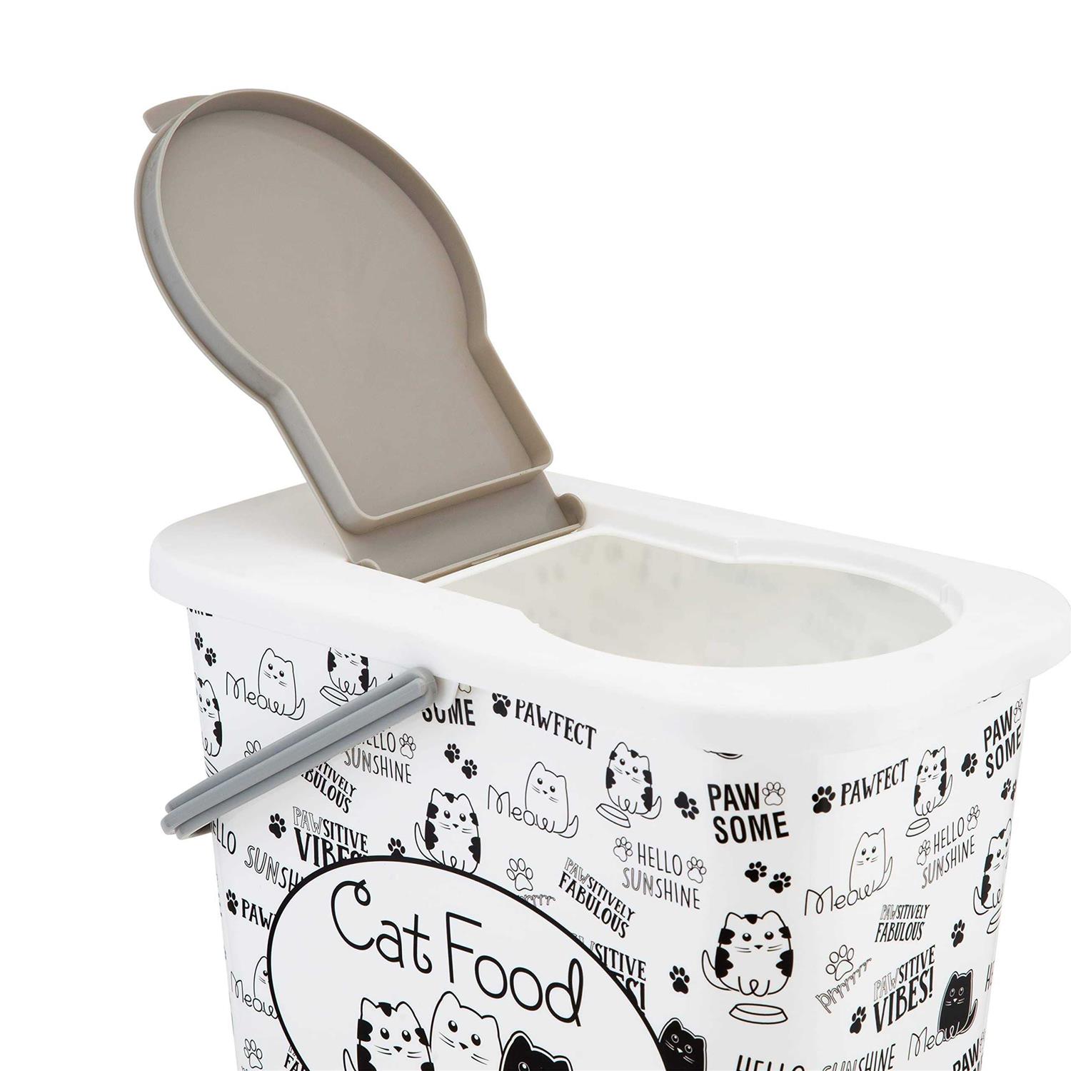 Pounce + Fetch 3 Gallon Dry Food Container with Scooper - Pet Supplies online store