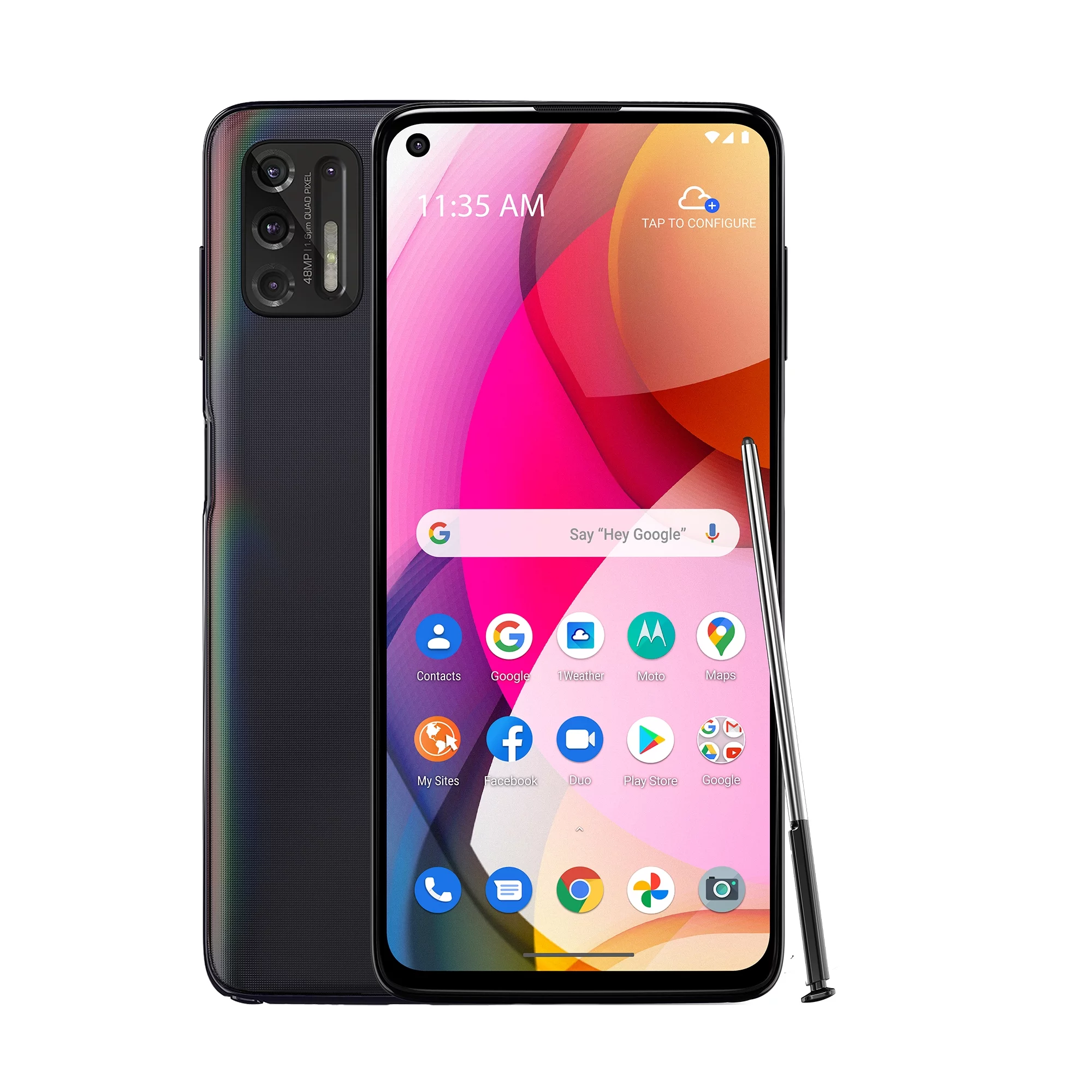 Straight Talk Motorola Moto G Stylus 4G (2020), 128GB, Gray- Prepaid Smartphone [Locked to Straight Talk]