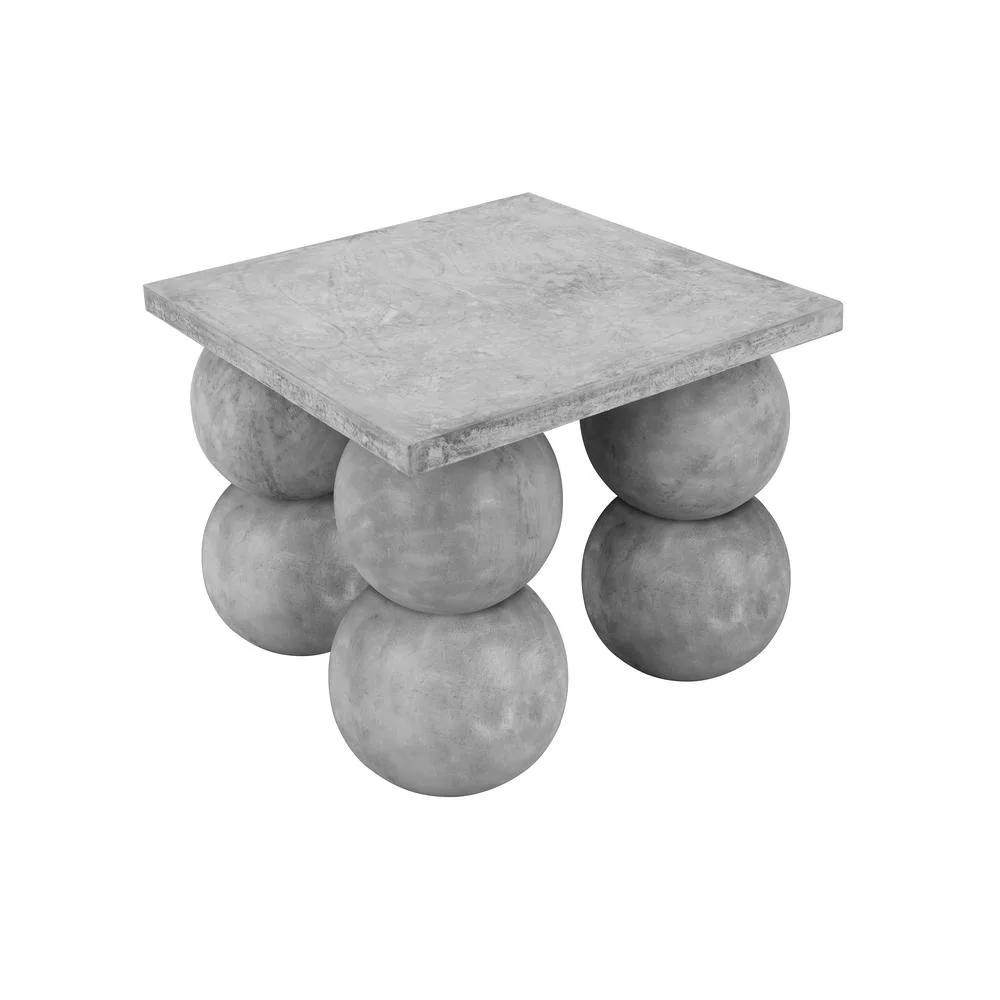 Shatana Home Dani Square Console Small in Light Grey Concrete