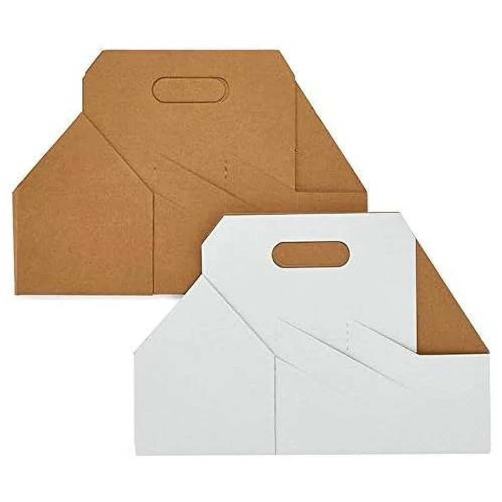 25Ea - 10-5/8 X 7 X 12 White Six Pack Wine Bottle