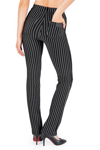 Yogipace,Belt Loops,Women's Petite/Regular/Tall Straight Leg Yoga Dress Pants