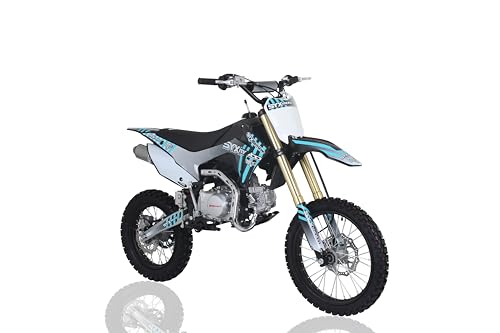 SYX MOTO Whip 125cc Kick Start Dirt Bike 4-Stroke Gas Powered Off Road Pit Bike, BLACK/PINK