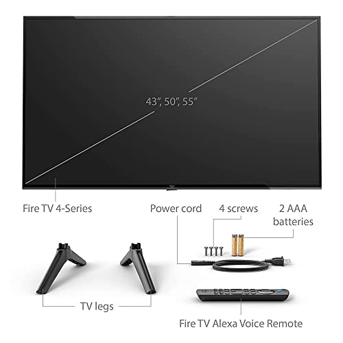 Amazon Fire TV 55 4-Series 4K UHD smart TV with Alexa Voice Remote Enhanced, stream live TV without cable
