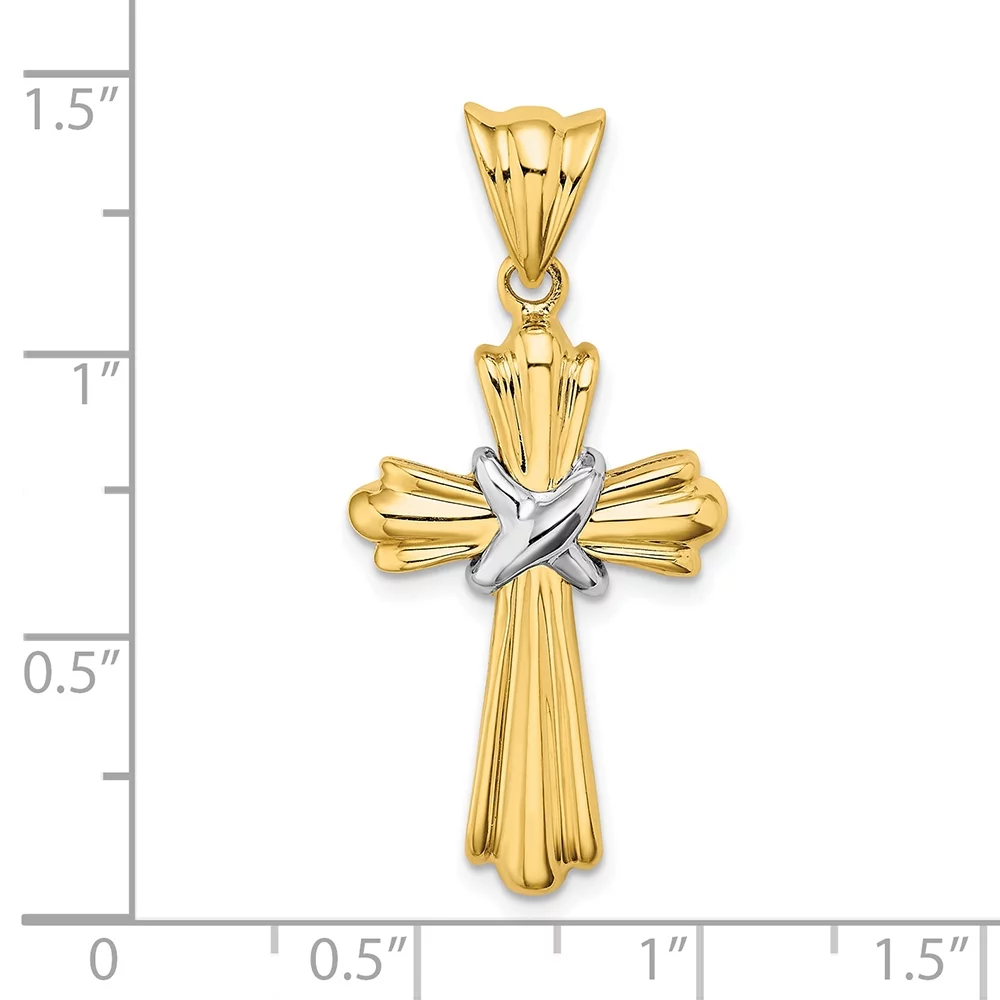 FJC Finejewelers Ribbed Cross with 