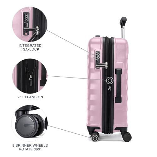 Travelpro Maxlite Air V2 Hardside Expandable Carry on Luggage, 8 Spinner Wheels, Lightweight Hard Shell Suitcase, TSA lock, Black, Carry On 21-Inch