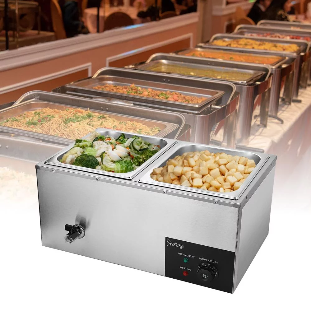 Zimtown Commercial Grade Stainless Steel Bain Marie Buffet Food Warmer Steam Table