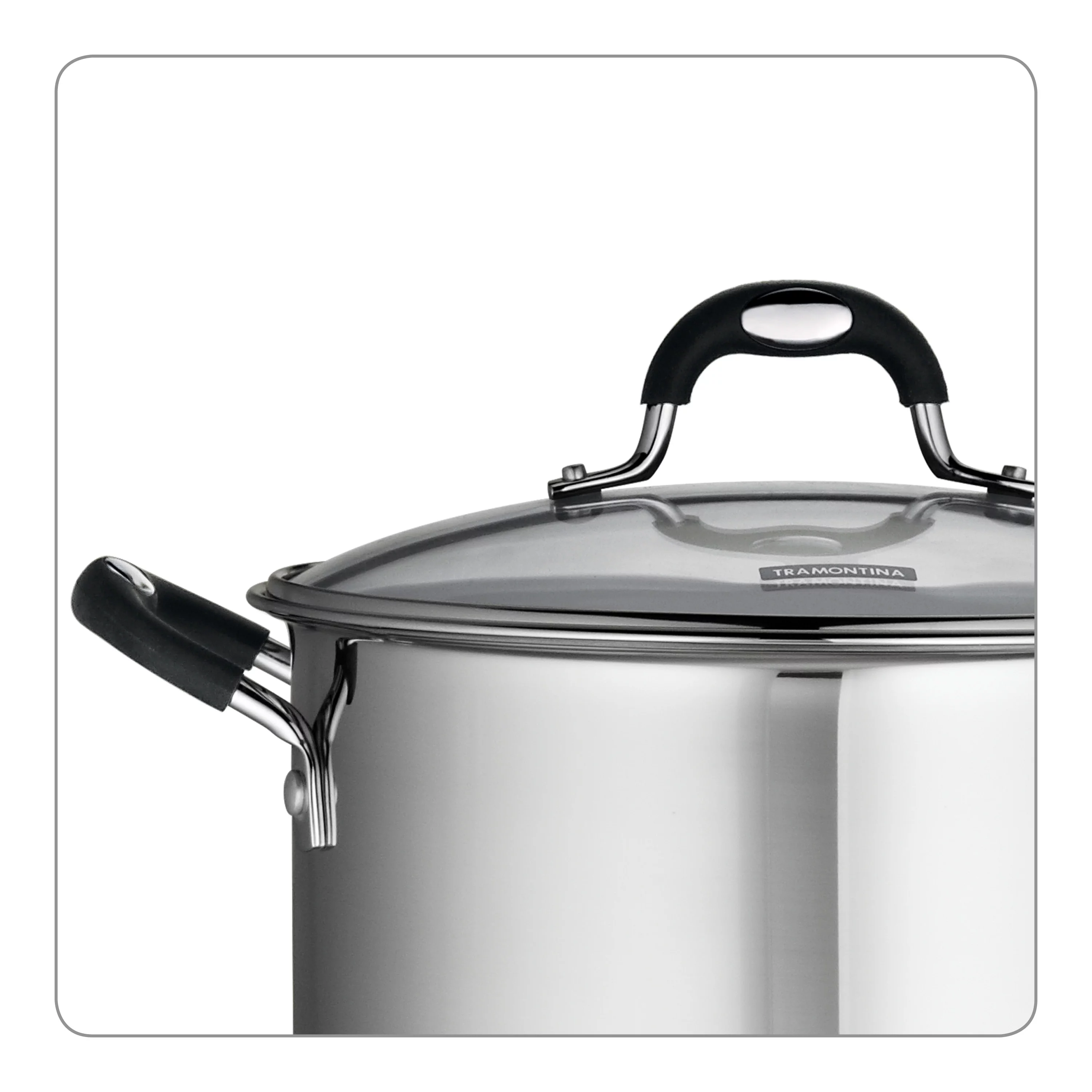Tramontina Gourmet Stainless Steel 8 Quart Lock and Drain Stock Pot