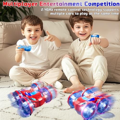 Amphibious Remote Control Car, 2.4Ghz RC Truck for Toddlers Kids Boys, Hand Gesture Stunt Hobby RC Cars Boat for Kids Boys, 4WD All Terrain Waterproof Outdoor Toys Gift for 3 4 5 6 7 8 Year olds Girls