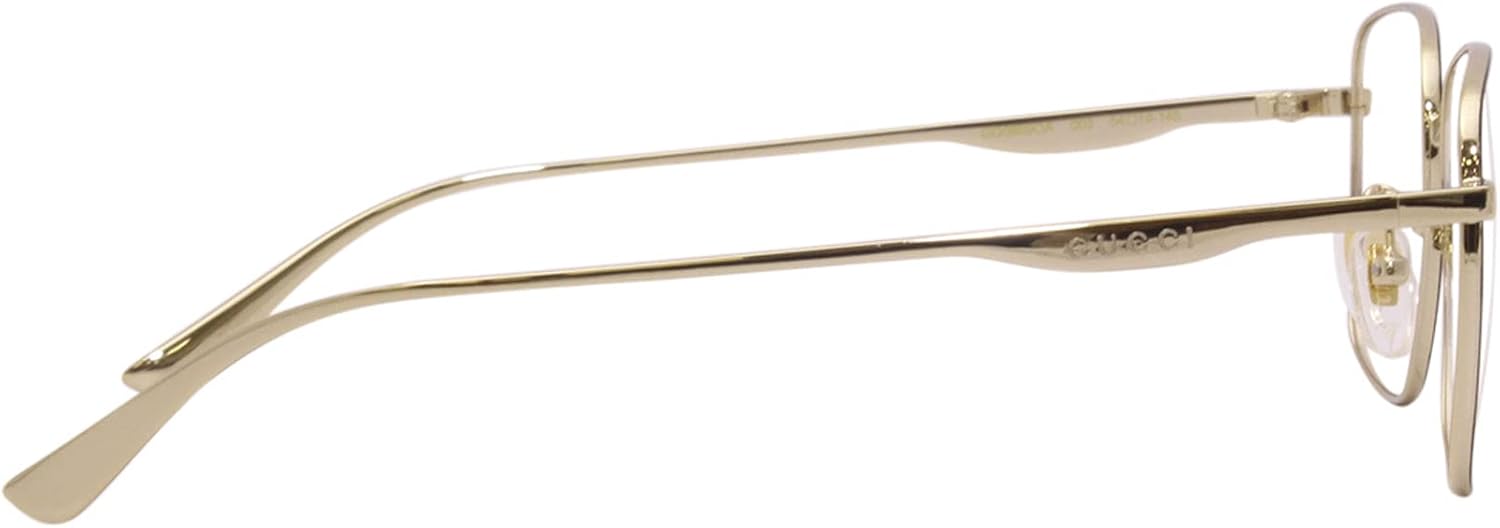 Gucci GG 0869OA 003 Black Metal Rectangle Eyeglasses 54mm