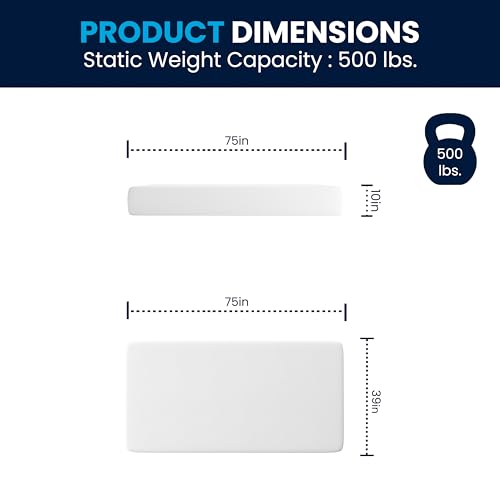 Flash Furniture Cloud 3-Layer Memory Foam Mattress, Cooling Gel, Green Tea Infusion, CertiPUR-US Certified, Washable Cover, Mattress in a Box, 10