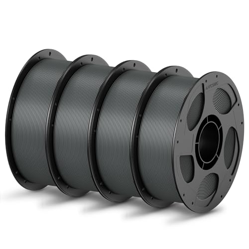 ANYCUBIC PLA Filament 1.75mm Bundle, 3D Printing PLA Filament 1.75mm Dimensional Accuracy +/- 0.02mm, 1KG Spool (2.2 lbs), 2KG Grey+Grey