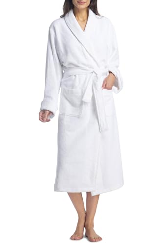 Fishers Finery Womens Premier EcoFabric Turkish Style Terry Spa Robe Ultra Plush