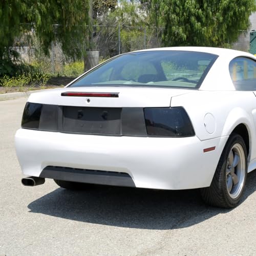 Fits 1999-2004 Ford Mustang Upgraded LED Sequential Turn Signals Tail Lights Assembly Pair | Smoke