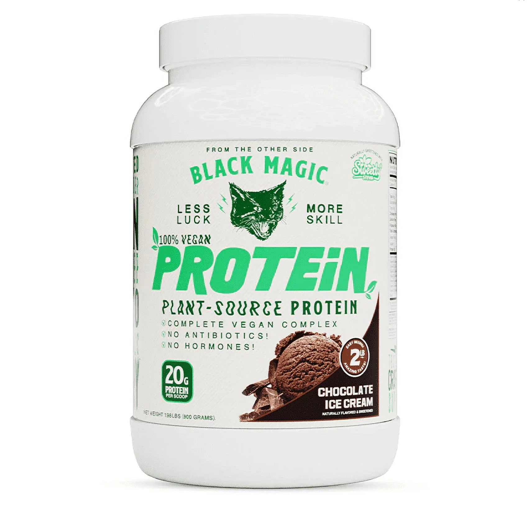 Black Magic %100 Vegan Plant-Source Protein 2lb – Chocolate Ice Cream *EN