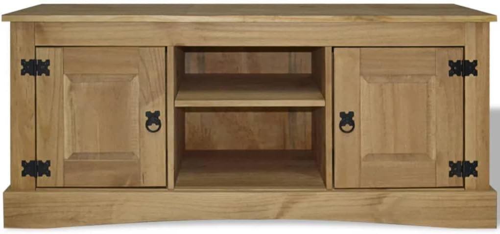 TV Stand, Corner Cabinet Accent Cabinet Corner Bookshelf Buffet Cabinet with Storage Suitable for Front Room Gym Kitchen Living Room Mexican Pine Corona Range 47.2