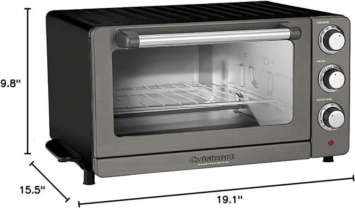 Open Box Cuisinart TOB-60N1BKS2 Convection Toaster Oven - Black Stainless