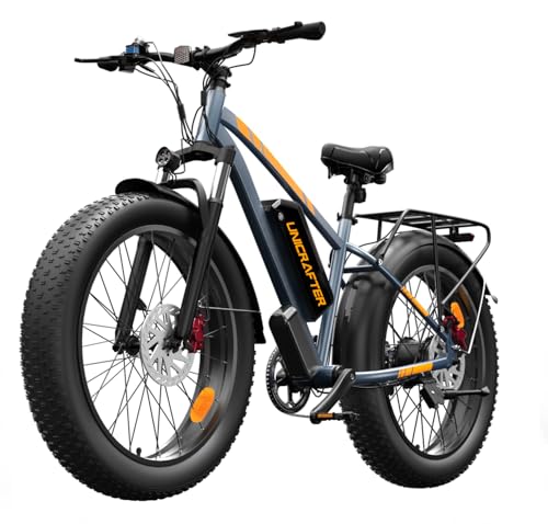Electric Bike for Adults - Peak 1000W E Bikes -Fat Tire Electric Bicycle Up to 30MPH 60+ Miles with 48V 18.2AH Removable Battery - 26