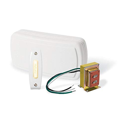 Broan-NuTone BK125LWH Builder Chimes Kit with Two Lighted Pushbuttons, White