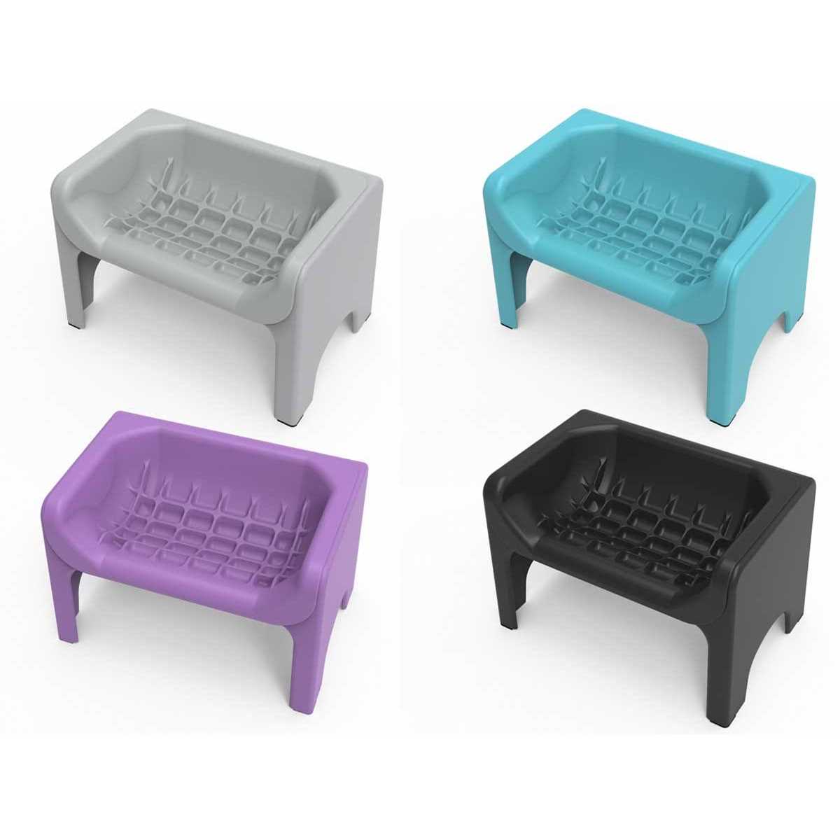 Fluff Trough Binge Blocker Elevated Dog & Cat Slow Feeder - Pet Supplies online store