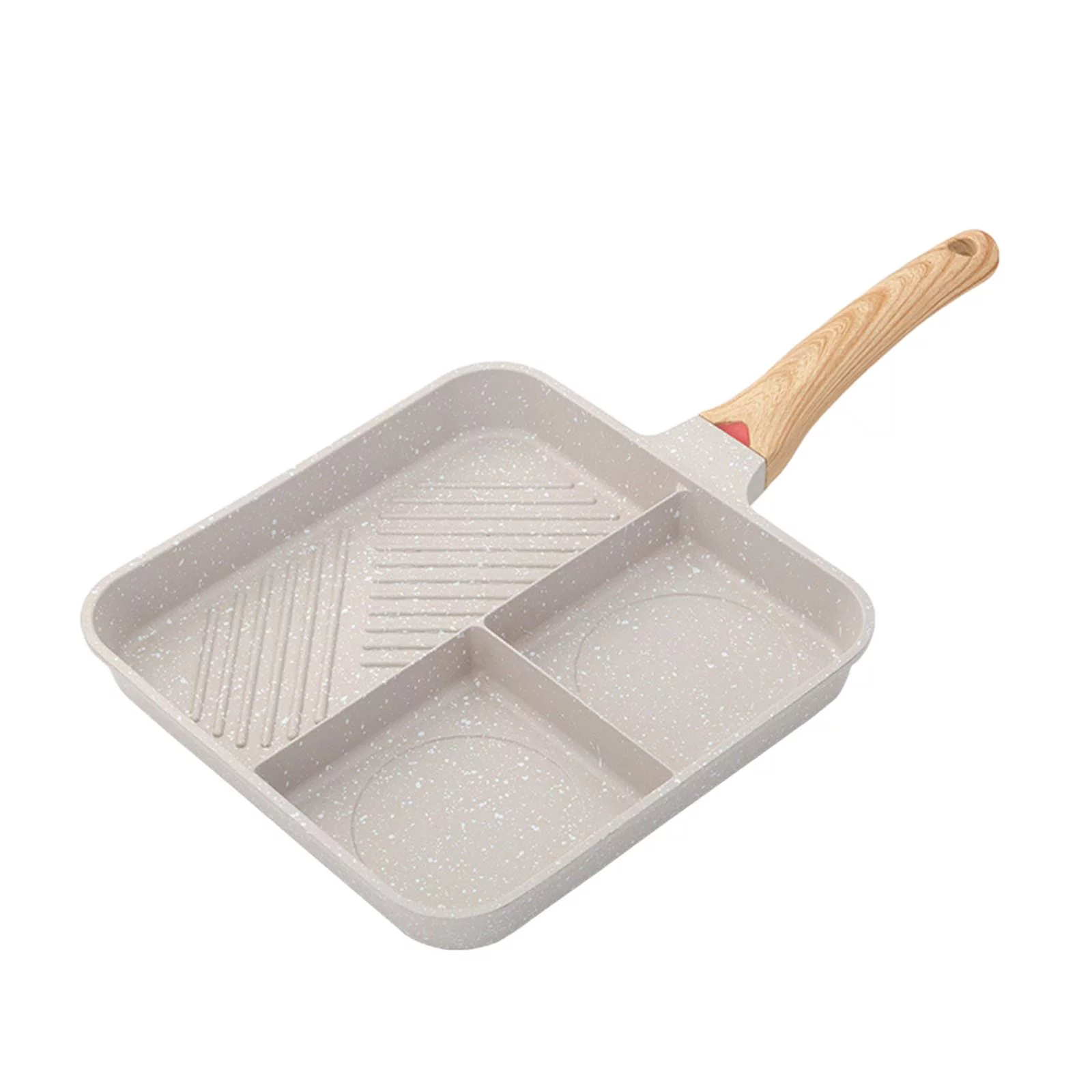 Frying Pan Non Stick Multifunction Steak Skillet Square Grilling Pan Omelette Pot for Restaurant Outdoor Home Baking Cooking