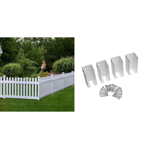 Zippity Outdoor Products ZP19002 No Dig Fence Newport, 36
