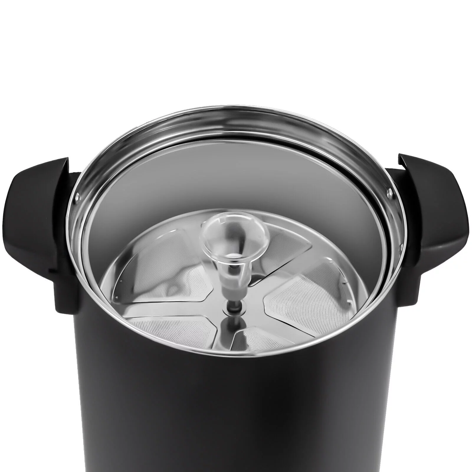 ZhdnBhnos 8L 1KW Commercial Coffee Urn Stainless Steel Coffee Maker Water Urn Tea Brewer Office Hot Drink Dispenser