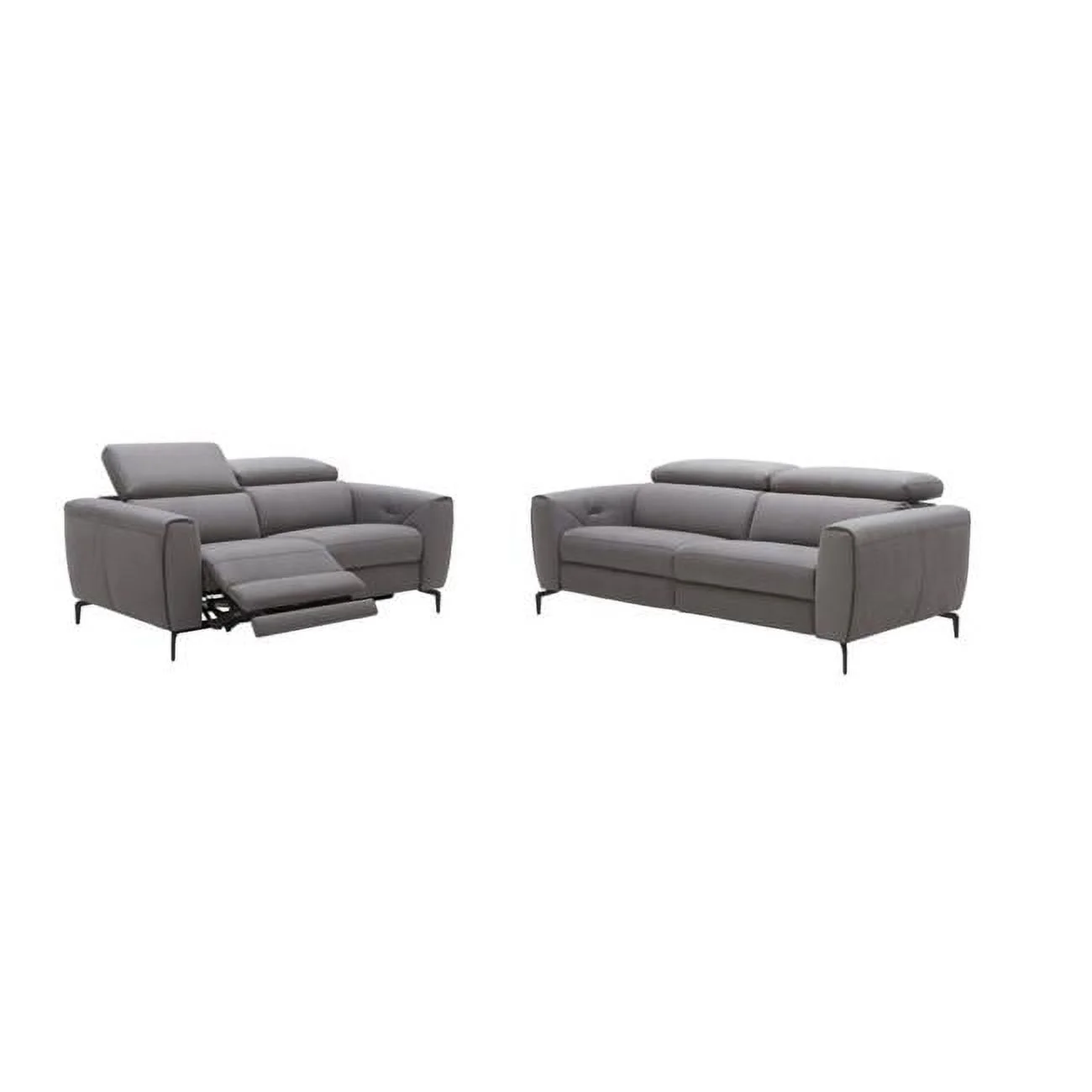 J&M Furniture 18823-S Lorenzo Grey Fabric Sofa