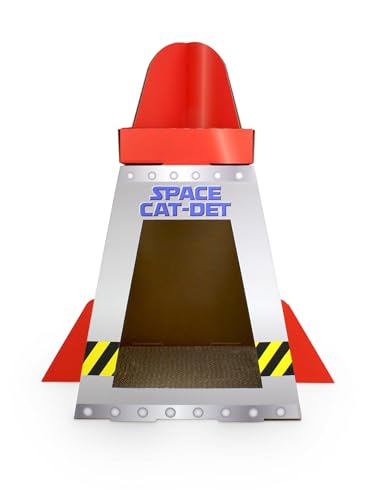 Christmas Cat House & Cat Scratcher w/Bonus Catnip Included