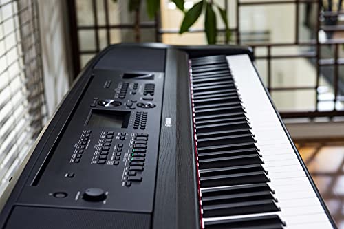 Yamaha 88-Key Weighted Digital Piano, with Foot Switch and Music Rest, Black-Furniture Stand Sold Separately, ‎167.64 x 45.72 x 20.32 cm (DGX670B)