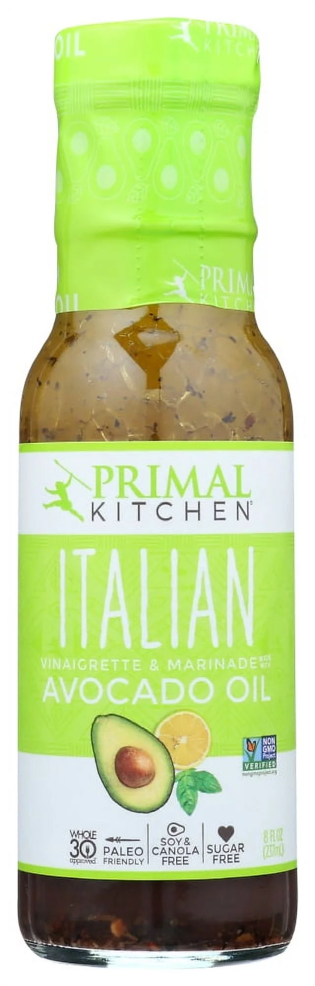 Primal Kitchen Italian Vinaigrette & Marinade, 8 fl oz Pack Of 6