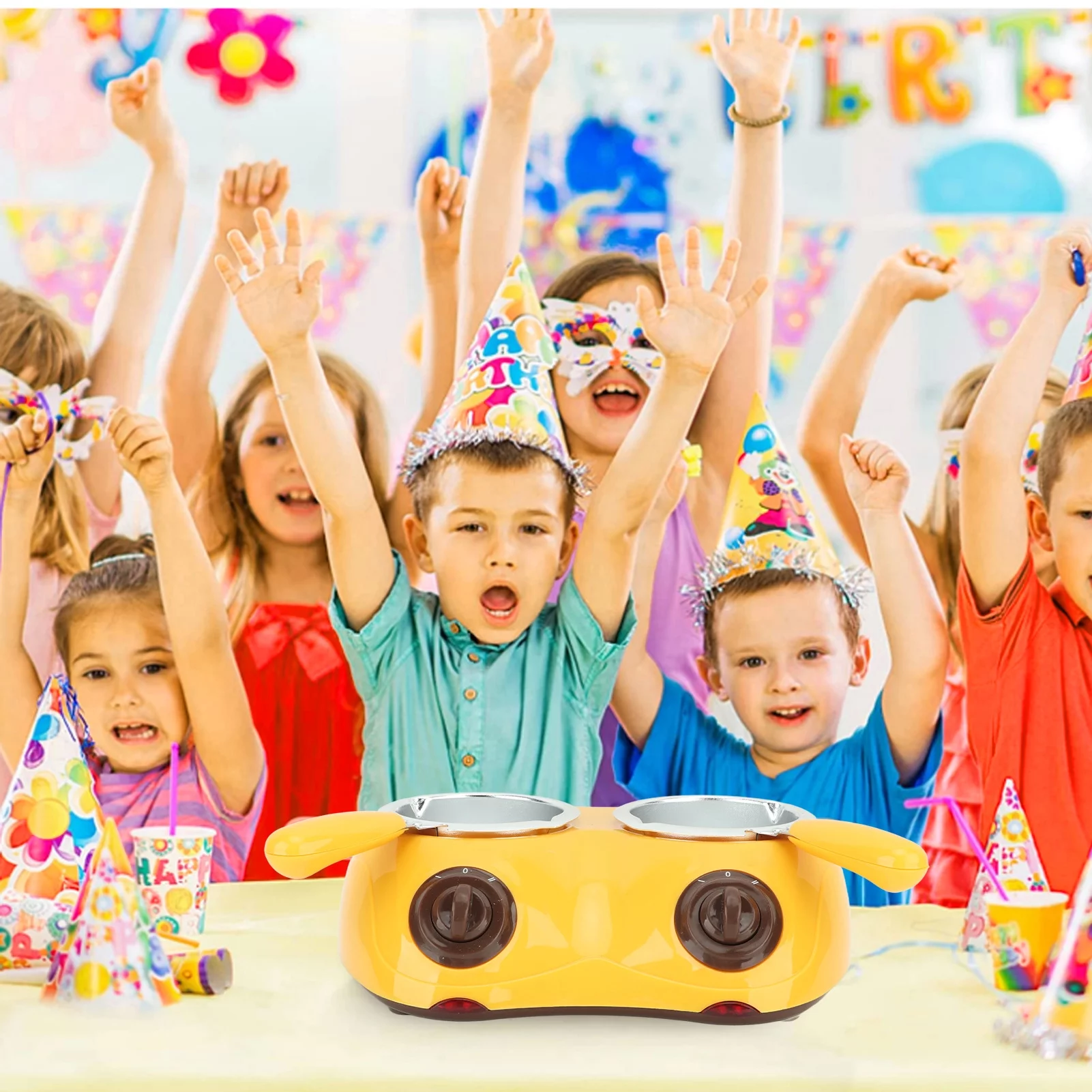 Electric Chocolate Melting Pot, Melting Pot Chocolate Fondue Melting Machine With Double Pot Kitchen，Candy Melts Candy And Chocolate Melting Pot