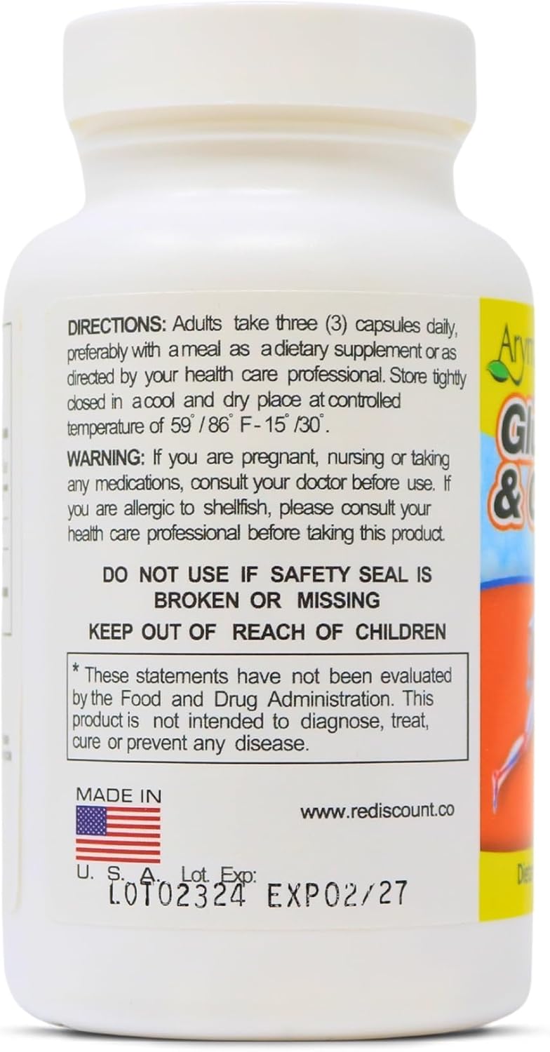 Glucosamine & Chondroitin 1500mg-1200mg with Collagen, Supports Joint Health (90 Capsules/Pack of 1)