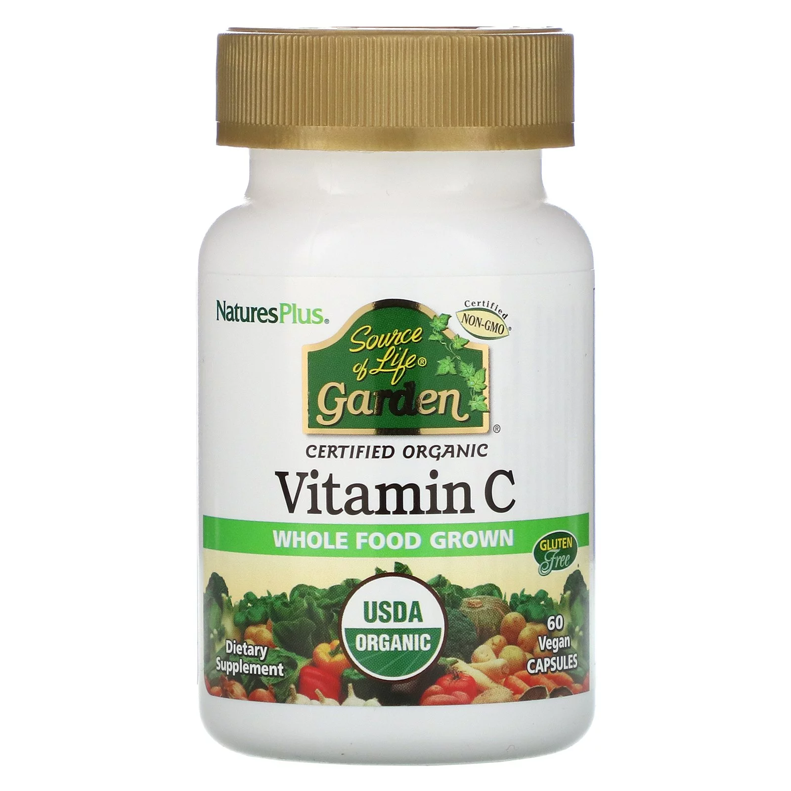 Natural Organics Laboratories Natures Plus Source of Life Garden Vitamin C, 60 ea