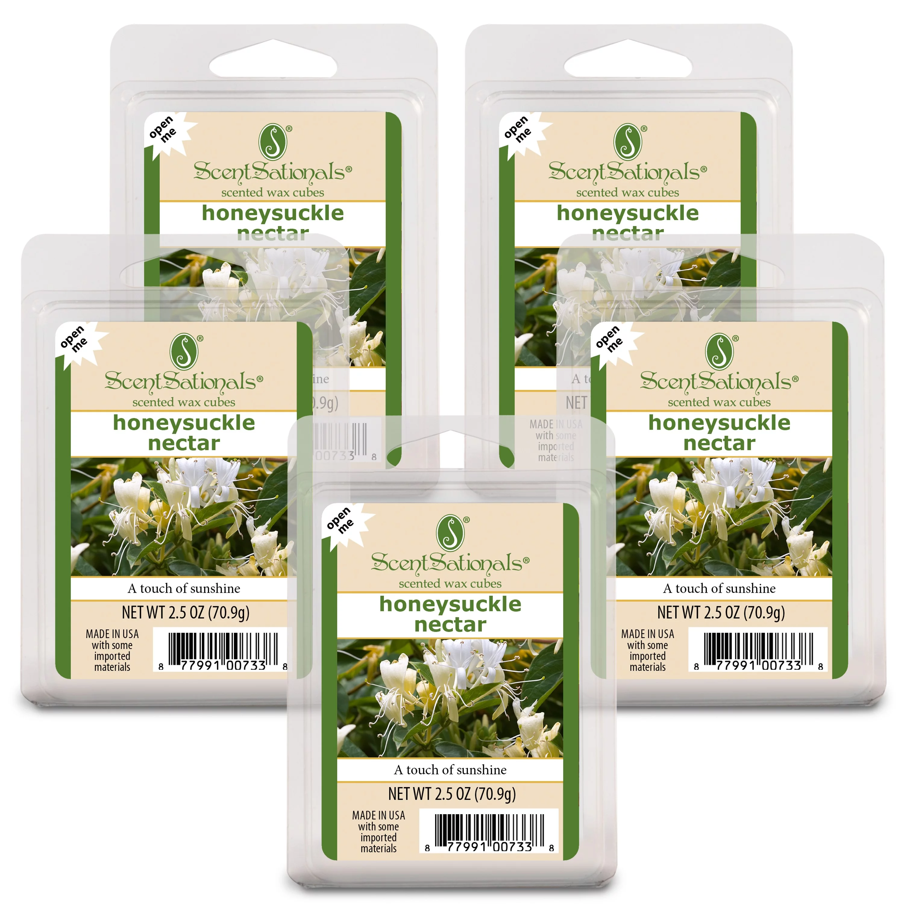 ScentSationals Honeysuckle Nectar Wax Melts, 5-Pack