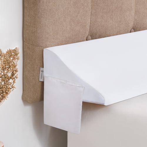 Vekkia King Bed Wedge Pillow for Headboard/Bed Mattress Gap Filler Wedge,Bed Gap Filler Close Gap (0-6