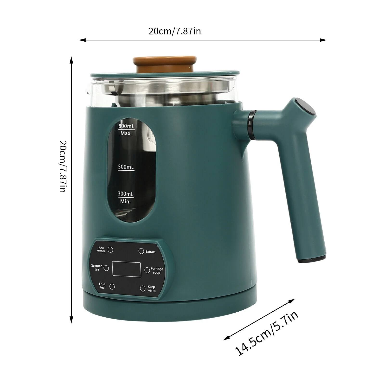 Stainless Steel Electric Water Kettles Tea Coffee Pot Water Boiler & Heater 600W Green