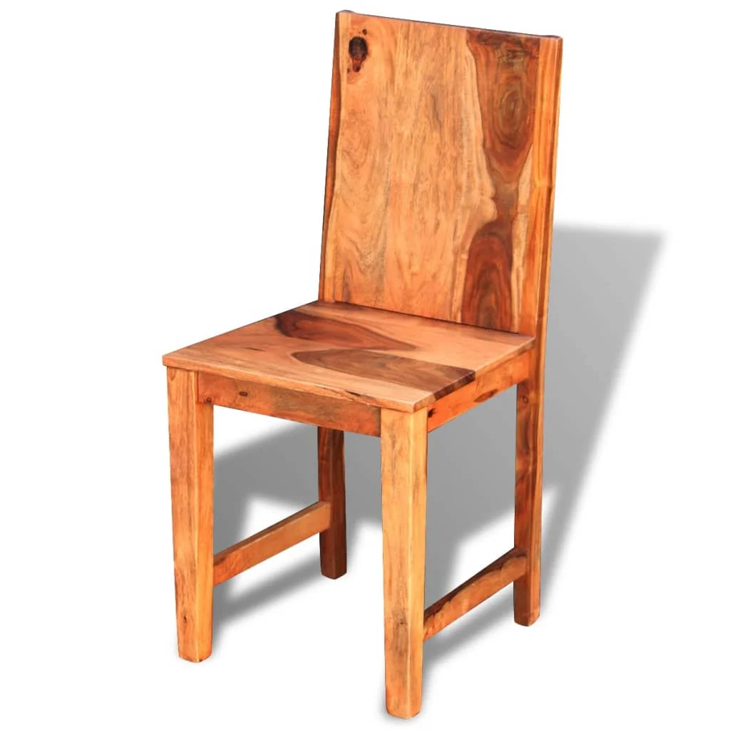 Aibecy Dining Chairs 4 pcs Solid Sheesham Wood