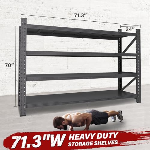 5000LBS Heavy Duty Garage Shelving Units,71.3