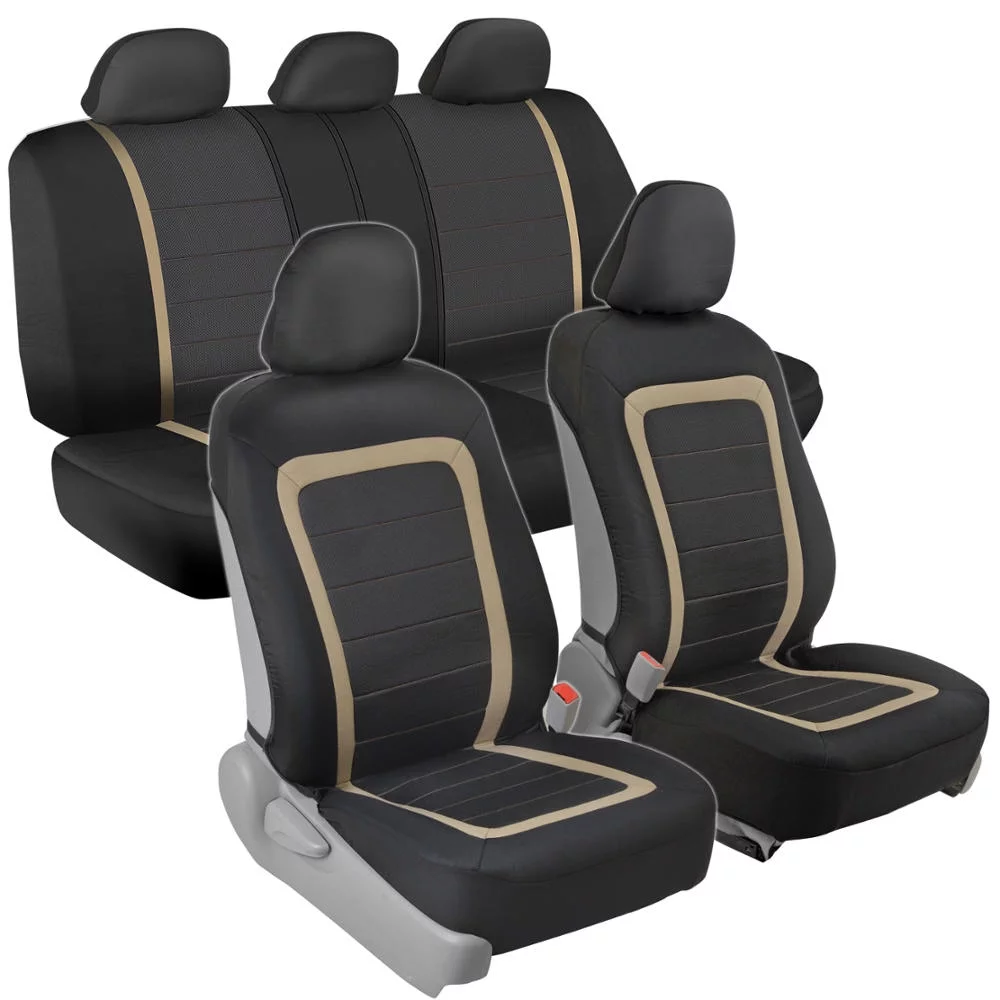 BDK Advanced Performance Car Seat Covers - Instant Install Sideless Fronts + Full Interior Set