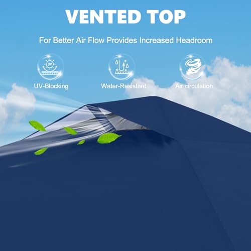 MASTERCANOPY Durable Pop-up Canopy Tent with 1 Sidewall (10'x10',White)