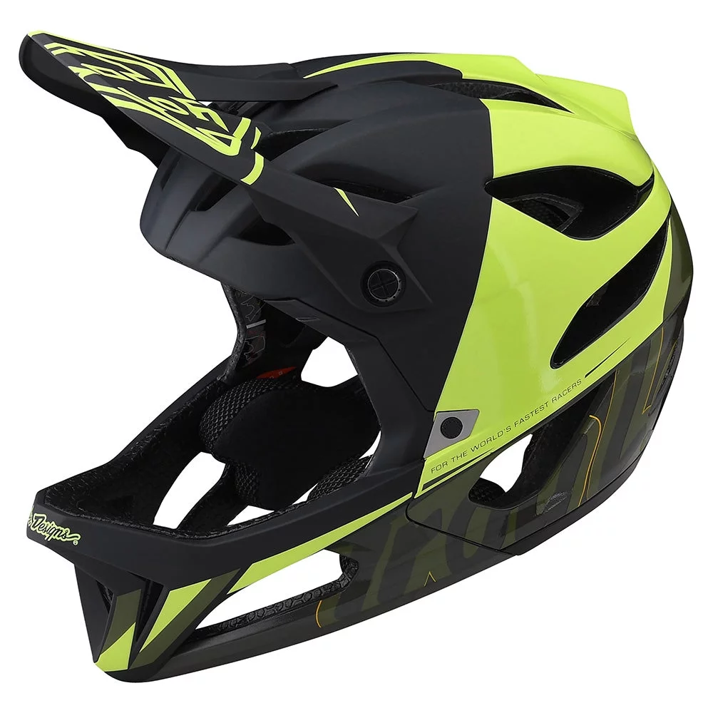 SALE! Troy Lee Designs Stage Nova Glo Yellow Bicycle MTB BMX Helmet- Adult XS/SM