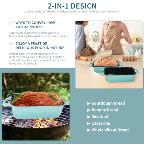 Cast Iron Bread Pan with Lid 9